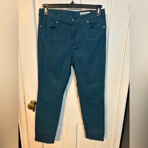Pistola Women's 31 Blue Teal Skinny Jeans Denim